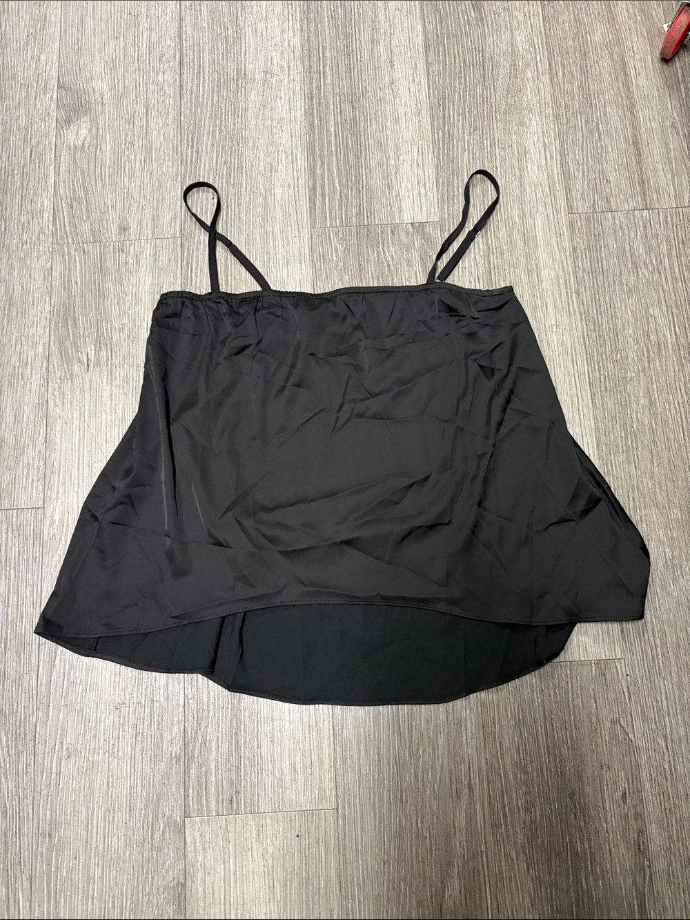 Black Layered Spaghetti-Strap Cami Top